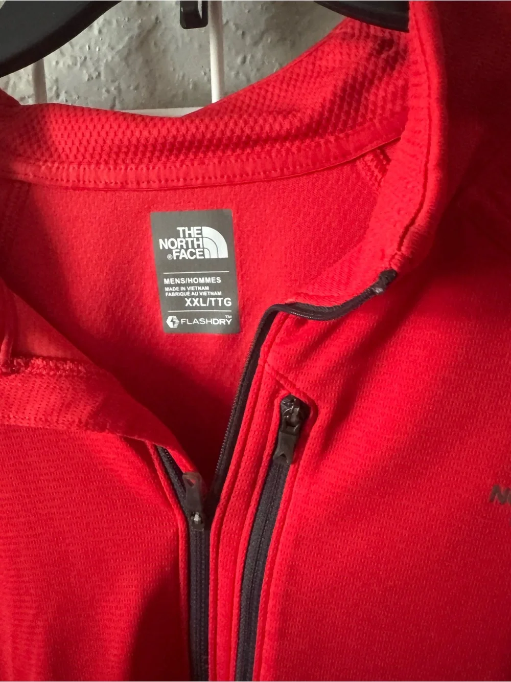 The North Face Men’s Bright Red Half-Zip Performance Jacket